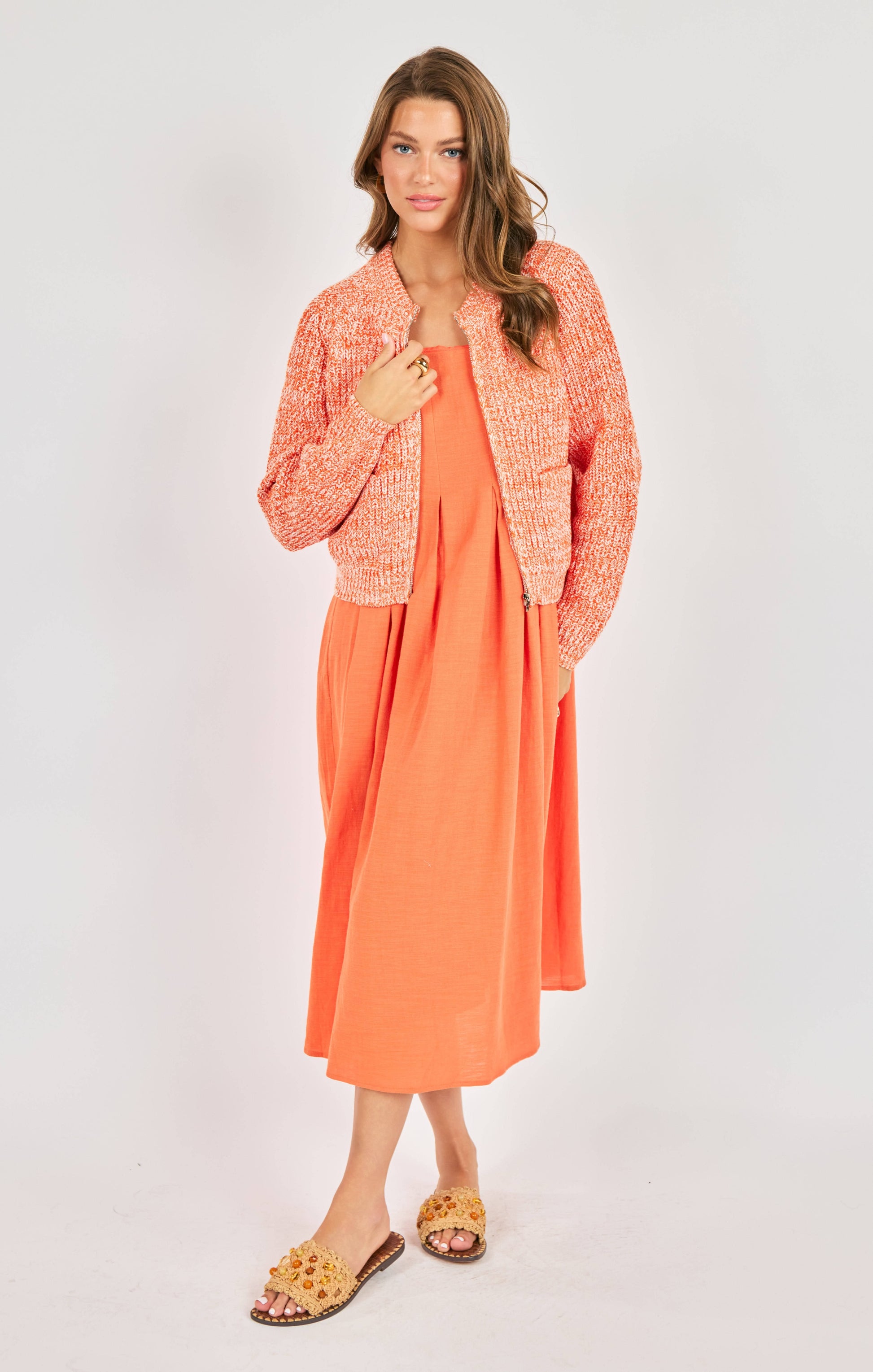 Sadie & Sage Weston Zip Up Sweater