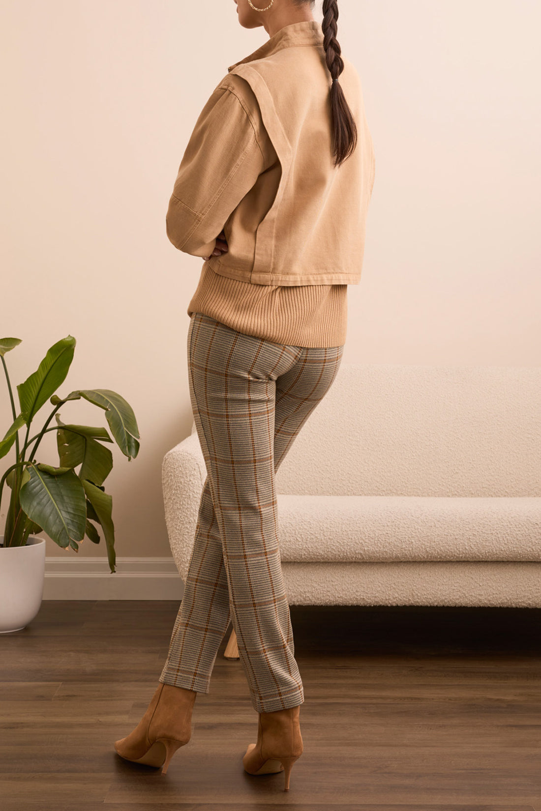Tribal Zip Front Jacket With Double Pockets