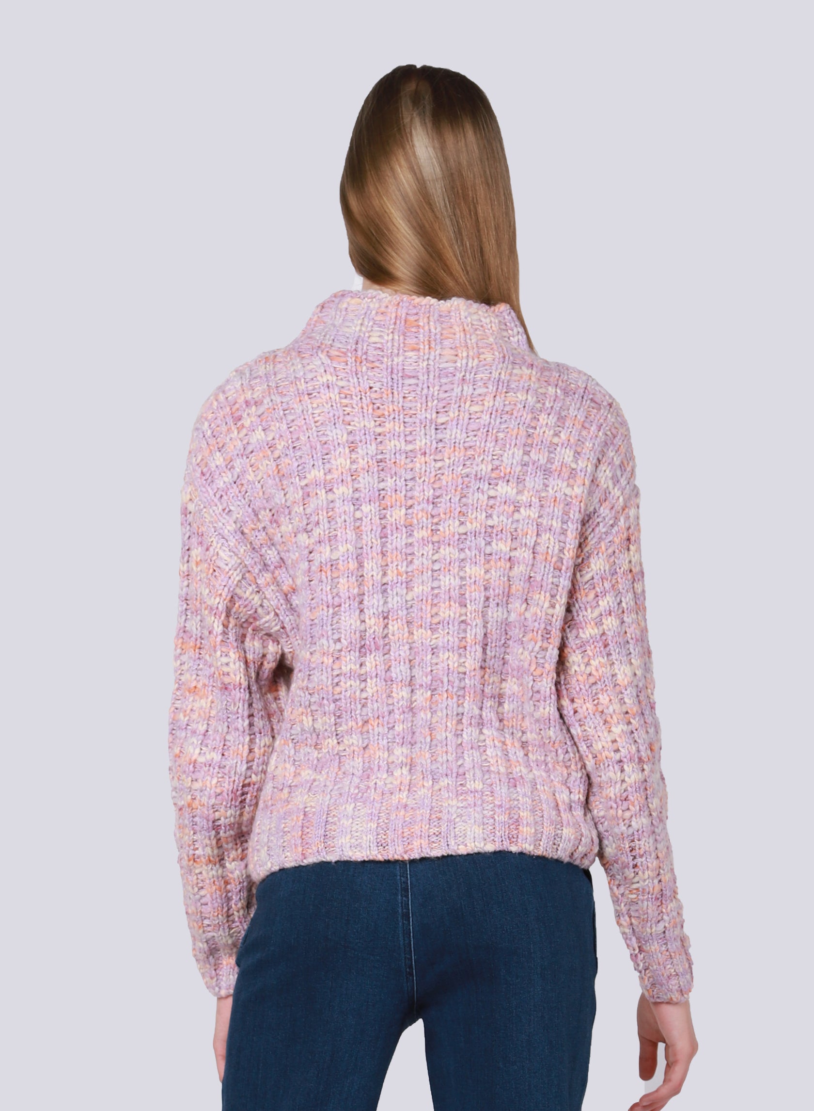 Dex Multi Colored Textured Stitch Sweater