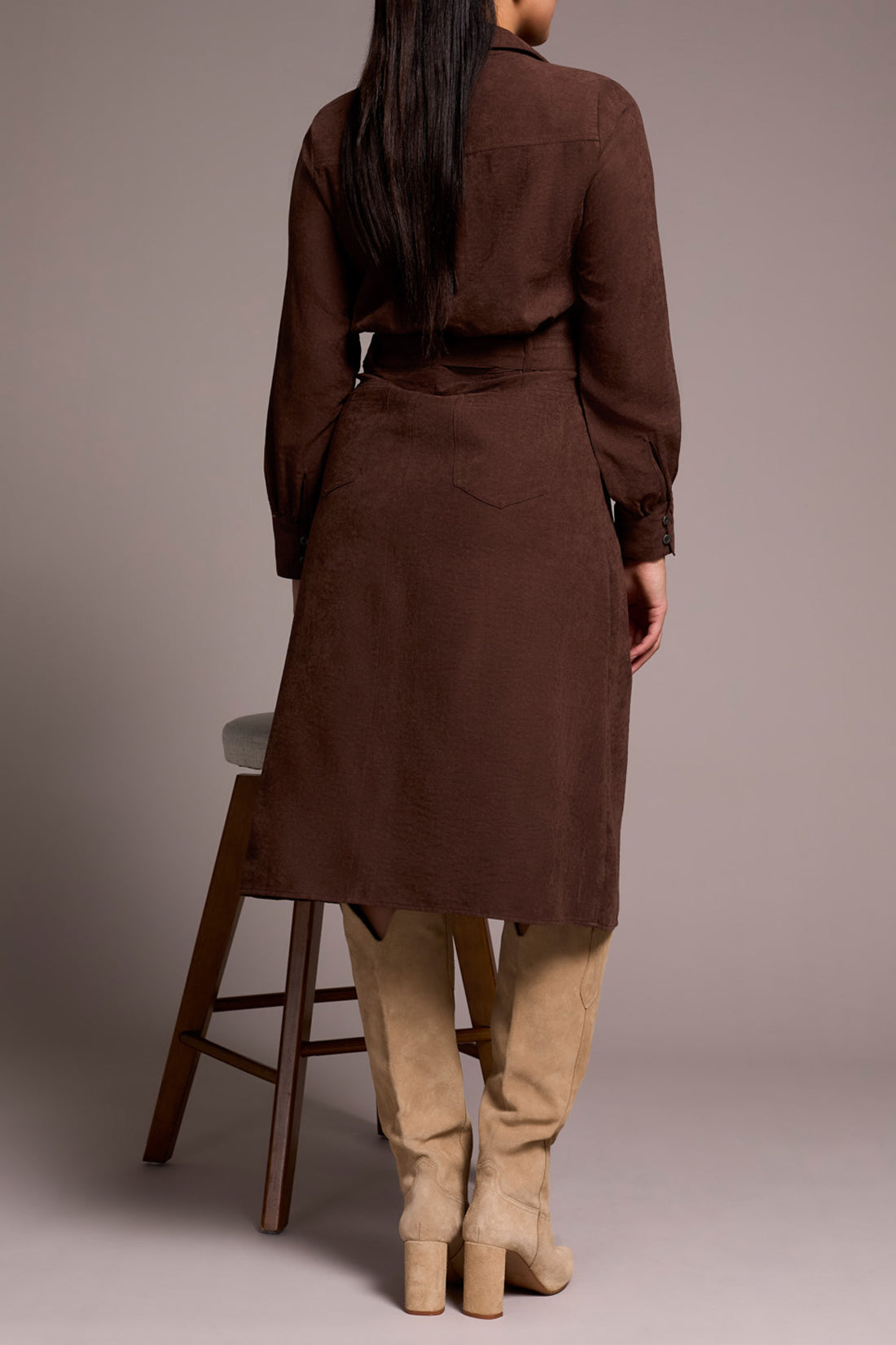 Tribal Long Sleeve Shirt Dress