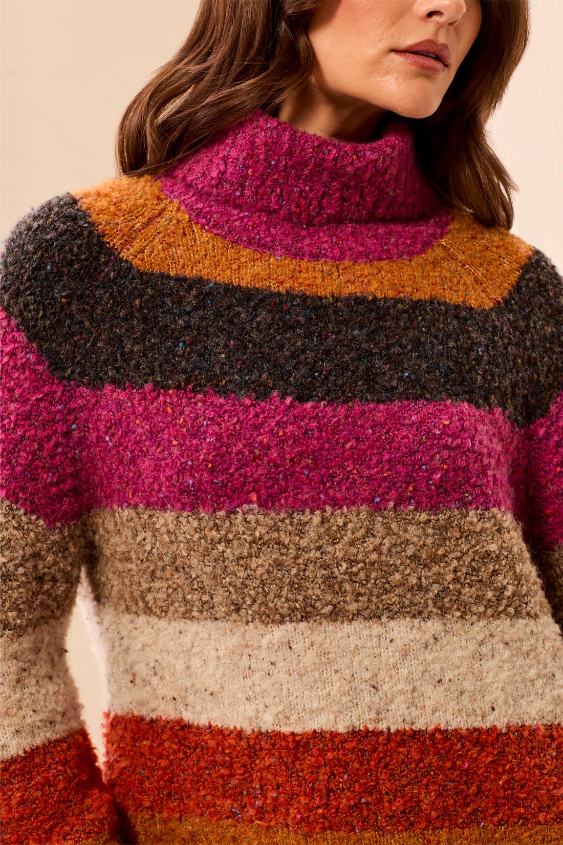 Tribal Turtle Neck Sweater