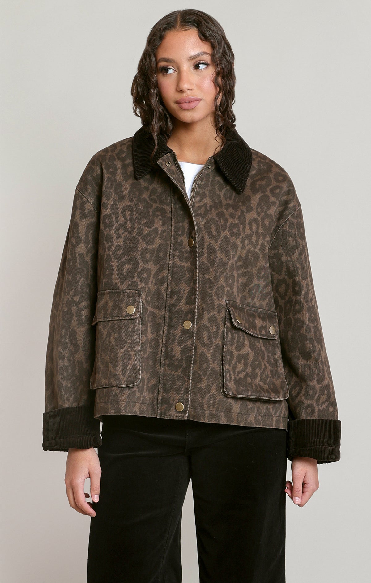 Dex Leopard Denim Jacket