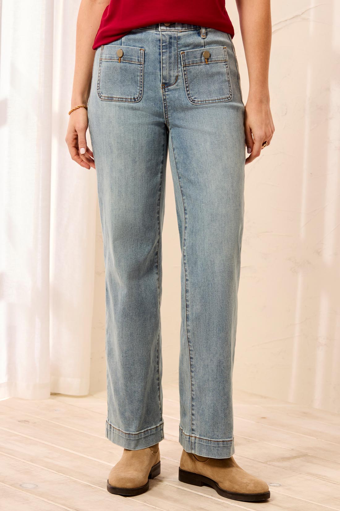 Tribal Sophia Curvy Super Straight Ankle Denim