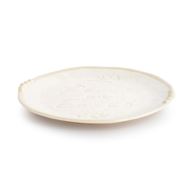 Peace On Earth Ceramic Round Plate