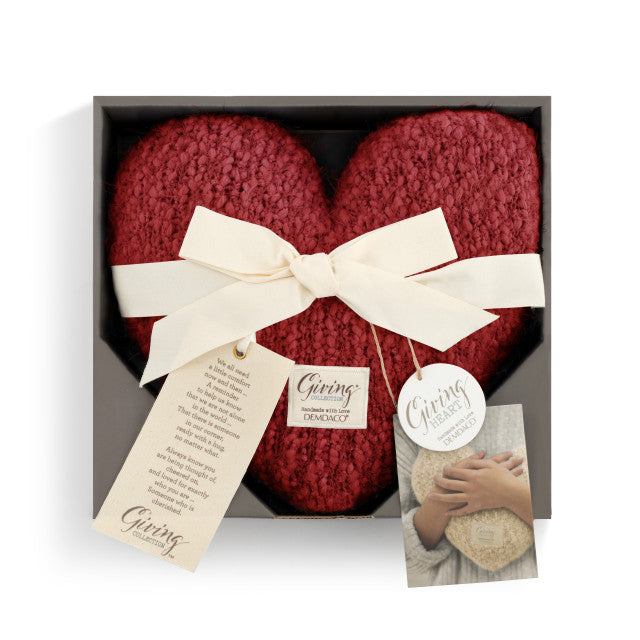 Red Giving Heart Weighted Pillow