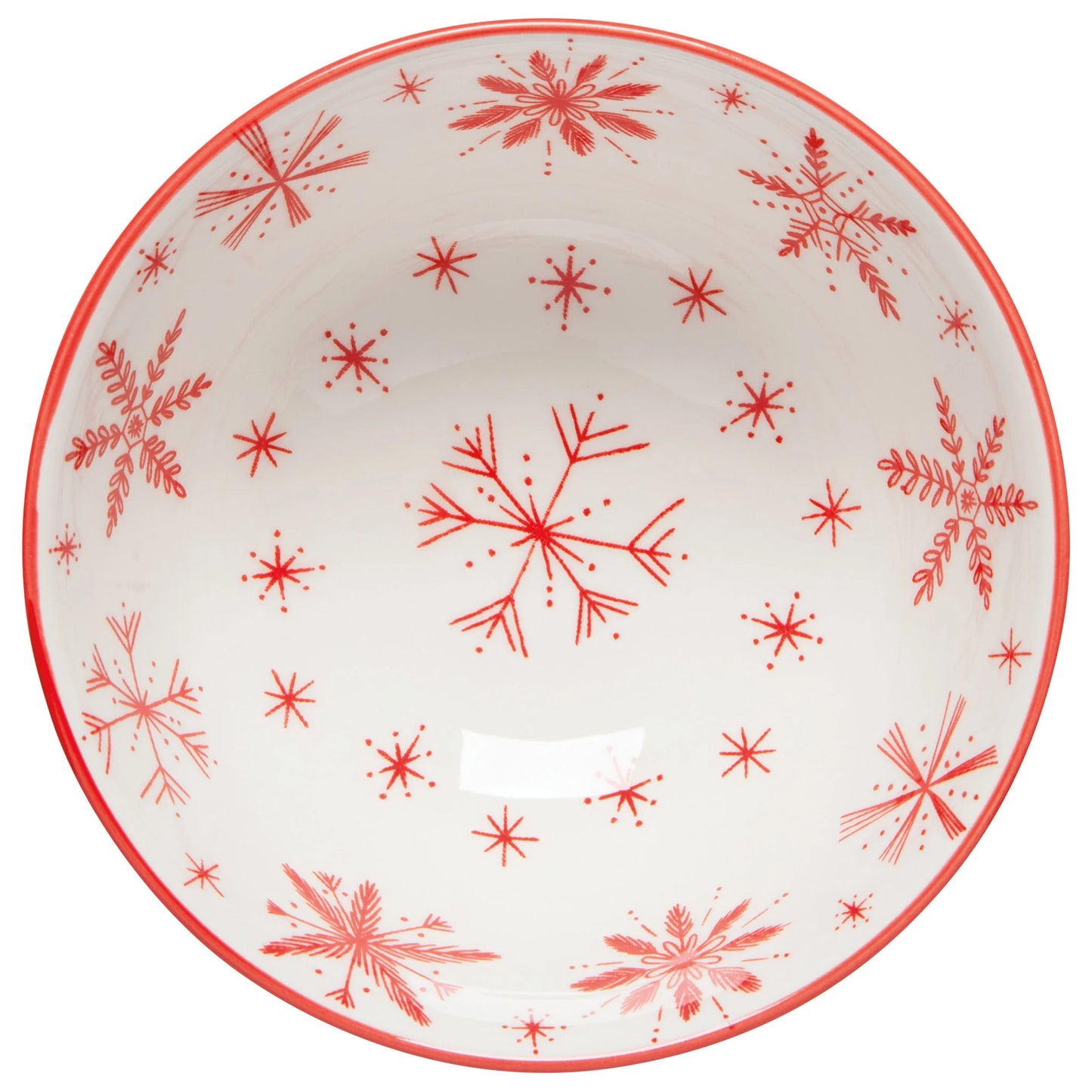 Snowflakes Stamped Bowl