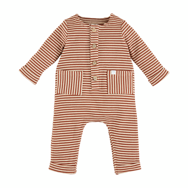 Brown Stripe Baby Bodysuit