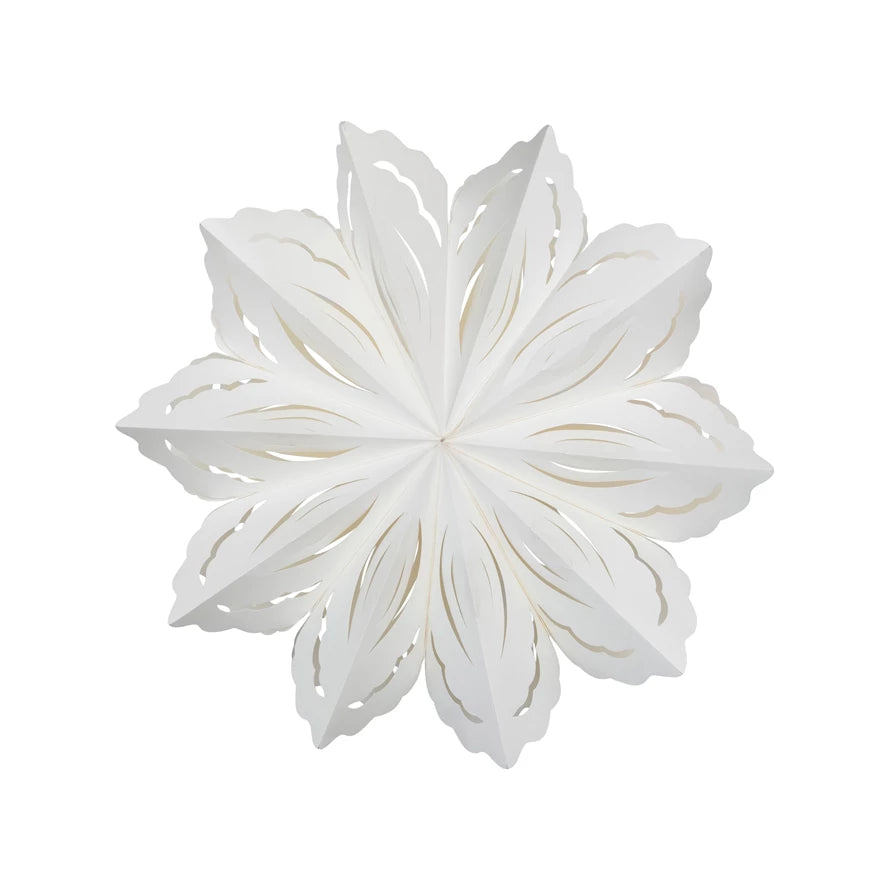 Paper Folding Snowflake Ornament