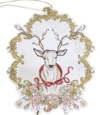 Paper Ornaments With Embroidery
