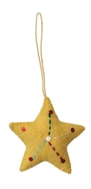 Handmade Wool Felt Star Ornament