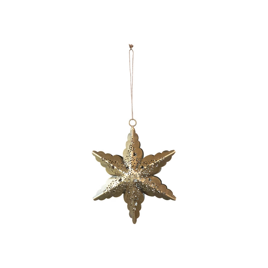 Metal Laser Cut Star Ornament