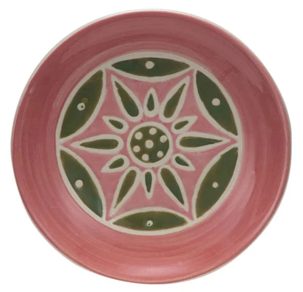 Hand-Painted Stoneware Plate