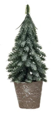Faux Evergreen Tree in Paper Pot