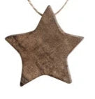 Mango Wood Star Ornaments