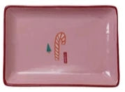 Stoneware Dish with North Pole Pattern