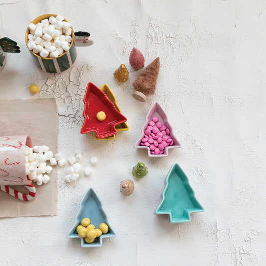 Stoneware Tree Shaped Ramekin