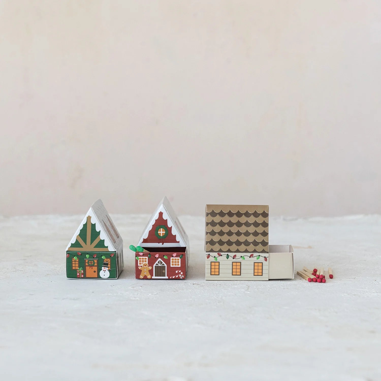 Safety Matches in House Shaped Matchbox