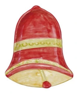 Hand-Painted Stoneware Holiday Icon Shaped Dish