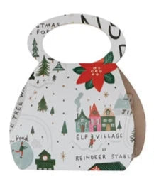 Gift Bag with North Pole Pattern