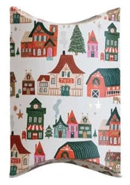 Paper Gift Box with North Pole Pattern