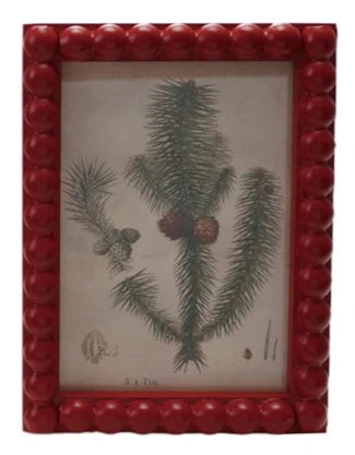 Painted Wood Hobnail Photo Frame