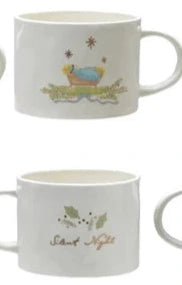 Stoneware Mug With Gold Electroplating