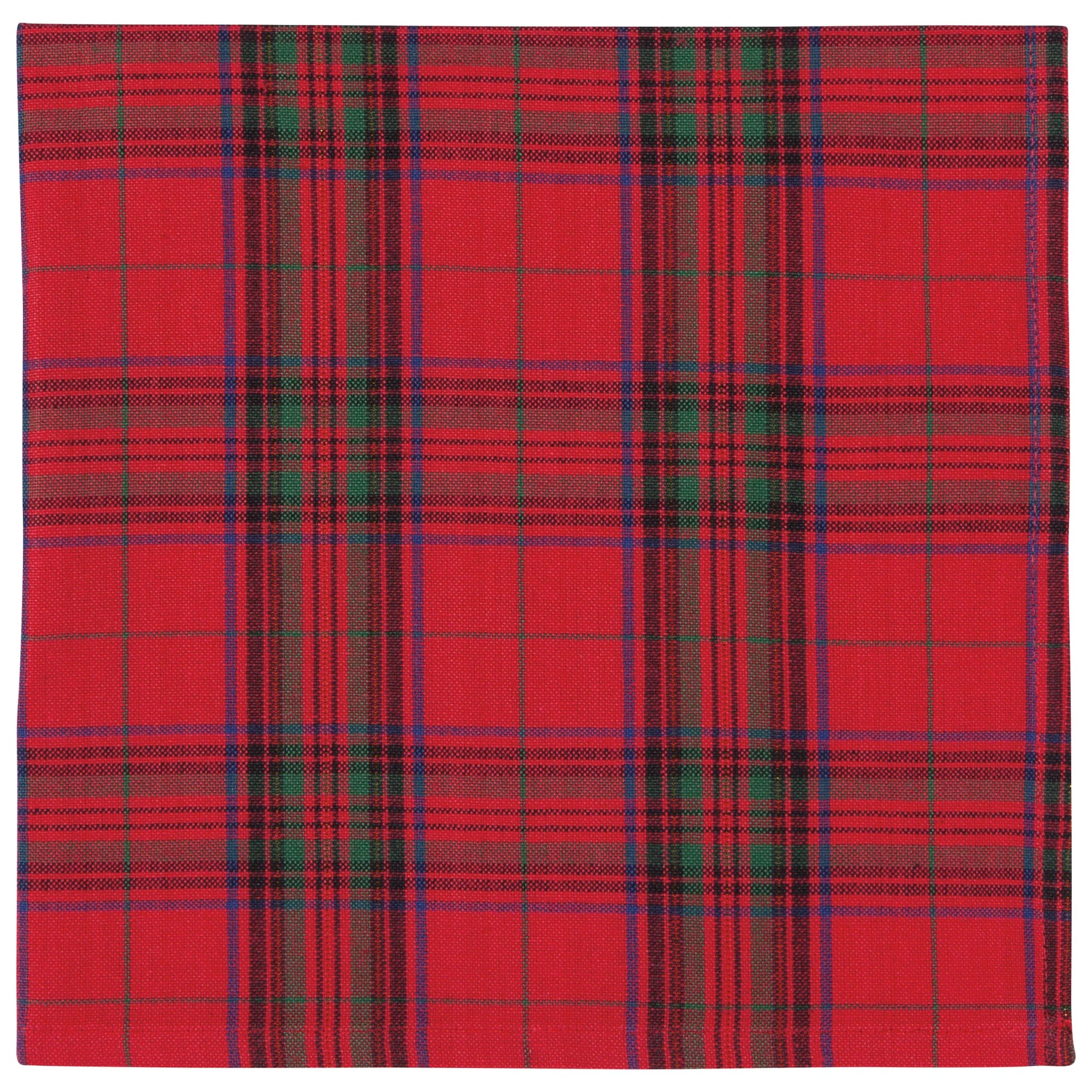 Christmas Plaid Woven Napkins Set of 4