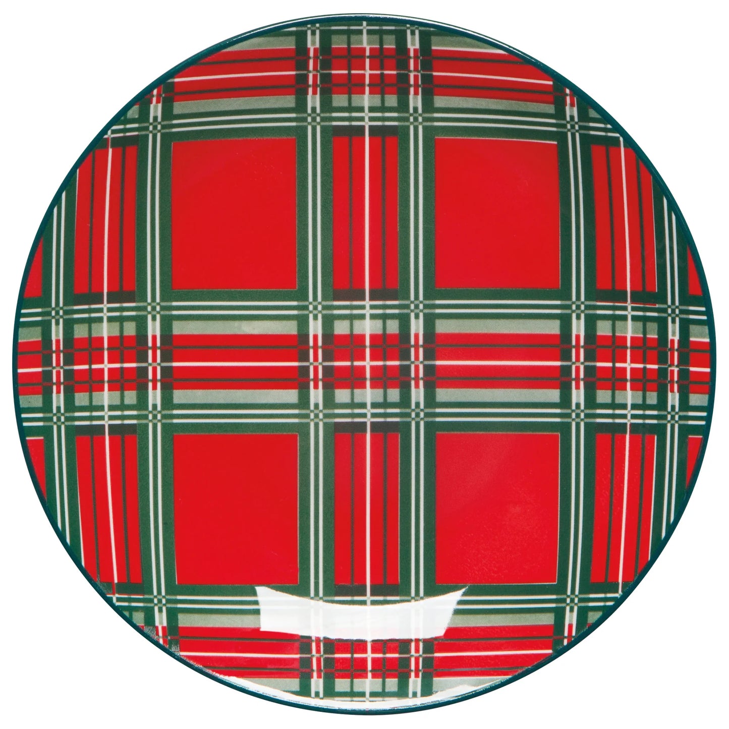 Holiday Plaid Appetizer Plates