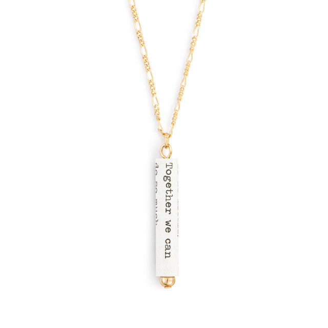 Do So Much Quote Necklace