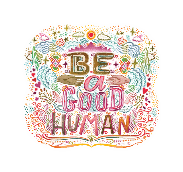 Be A Good Human Vinyl Sticker