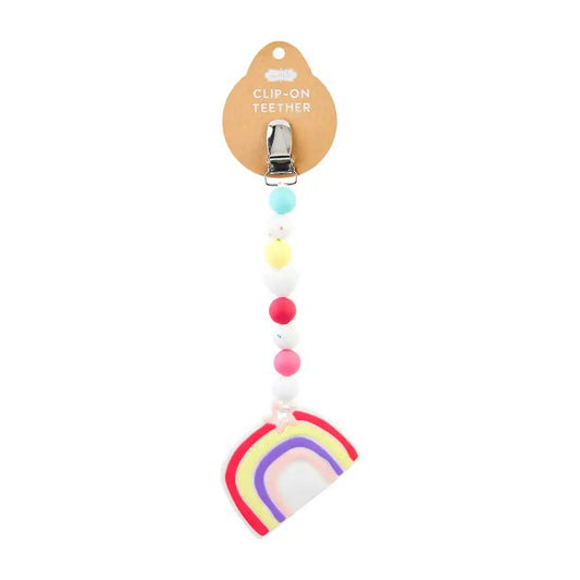 Rainbow Clip On Teether