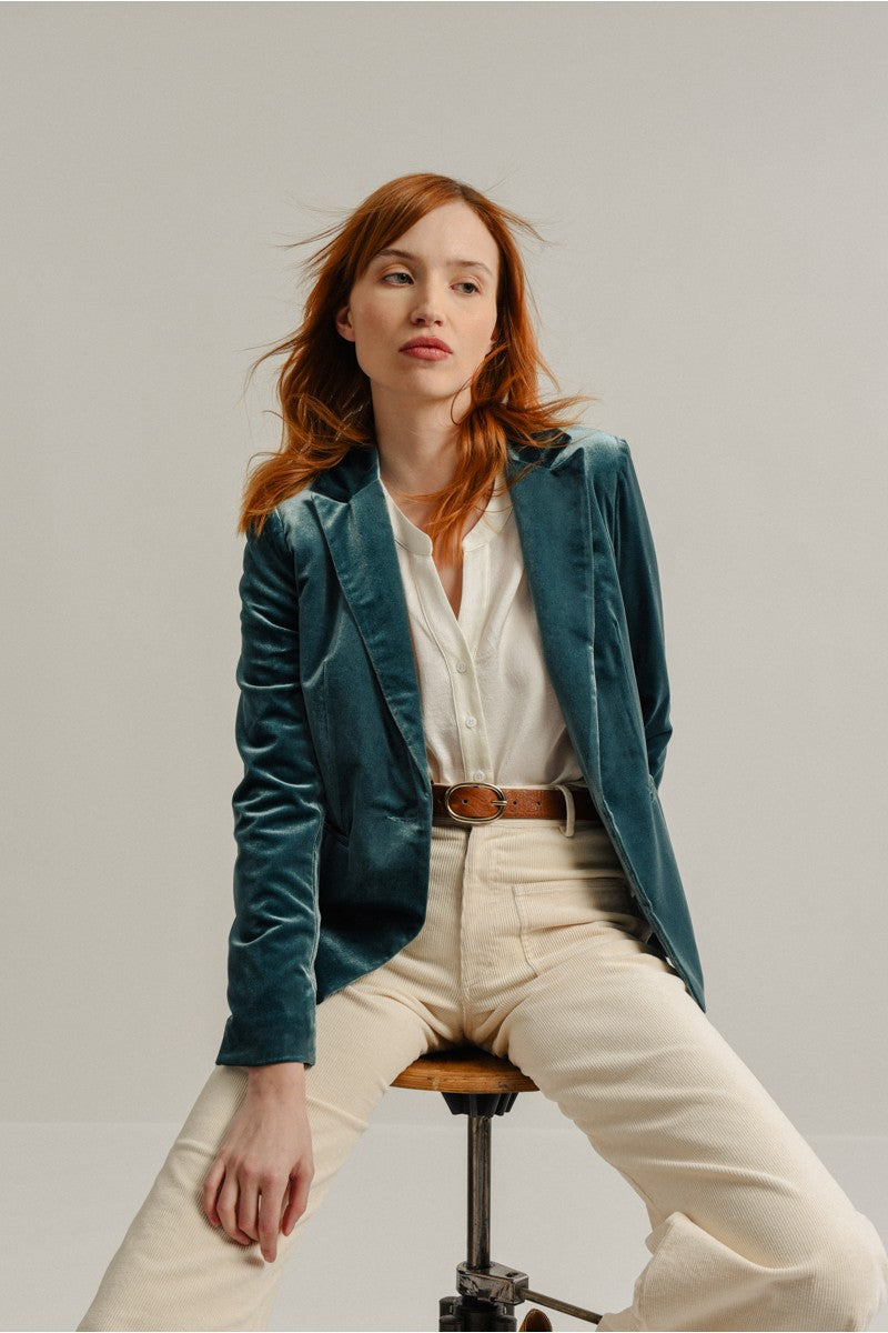 Molly Bracken Velvet Blazer