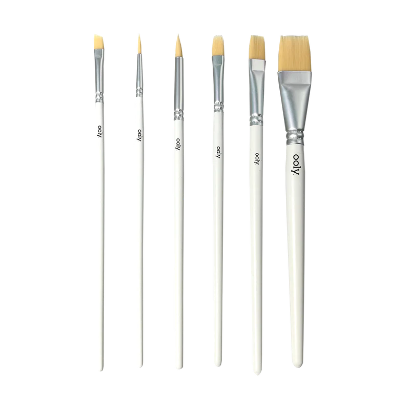 Chroma Blends Watercolor Paint Brushes - Set Of 6