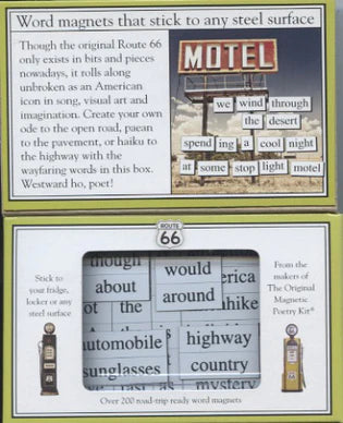 Route 66 Magnetic Poetry Kit