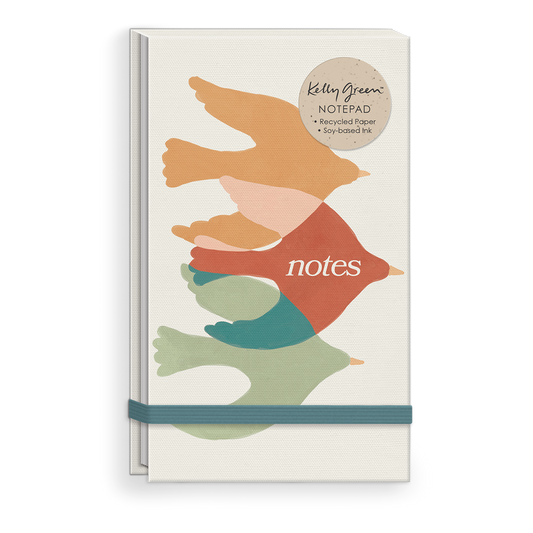 Birds Fabric Notepad