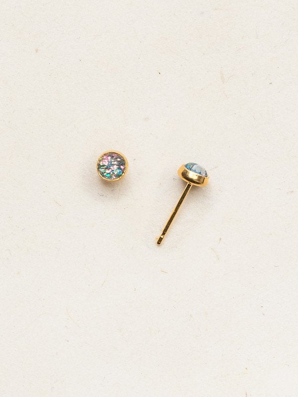 Holly Yashi Blush/Gold Petite Bonita Post Earrings