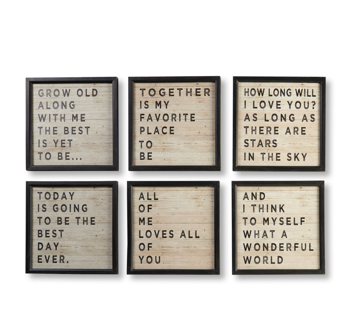 Framed Wall Signs