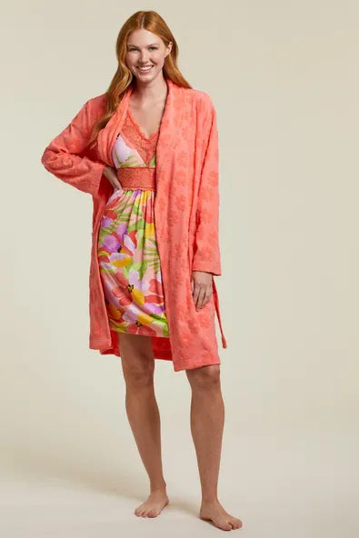 Tribal Floral Textured Robe