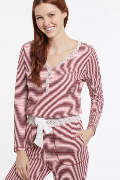 Tribal Two Piece Cotton-Blend Pajama Set
