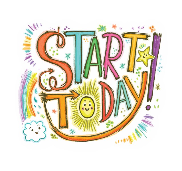 Start Today Vinyl Sticker