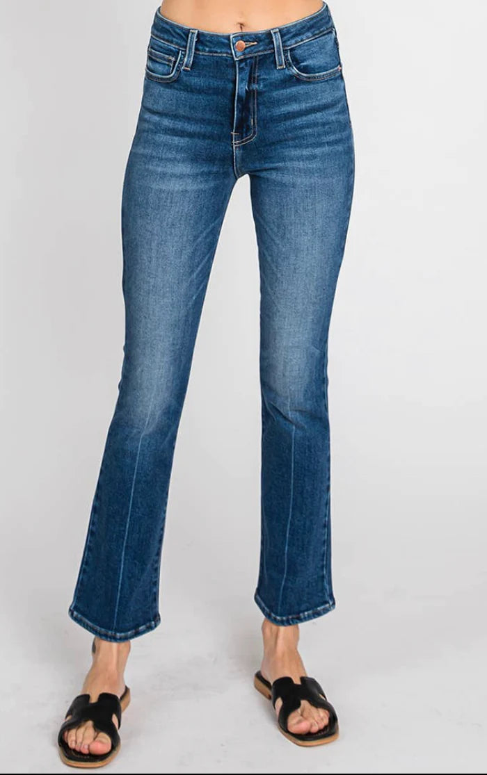 L.T.J. Bambino Crease Line Baby Flare Jeans