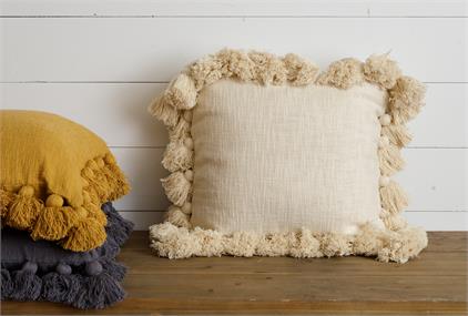 Natural Tassel Pillow