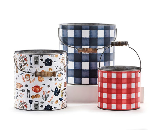 Farm Charm Metal Buckets