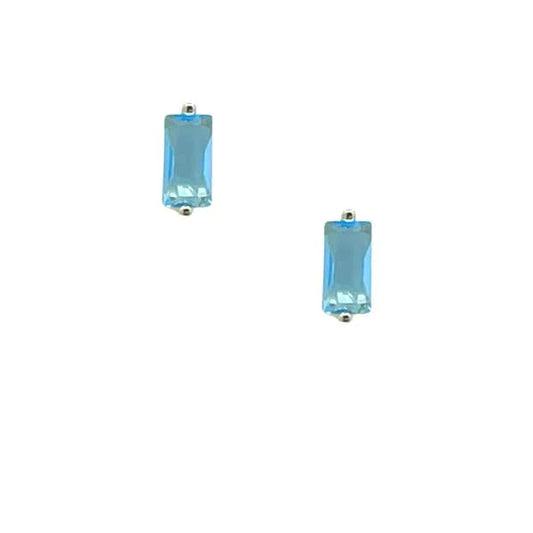 Crystal Baguette Stud