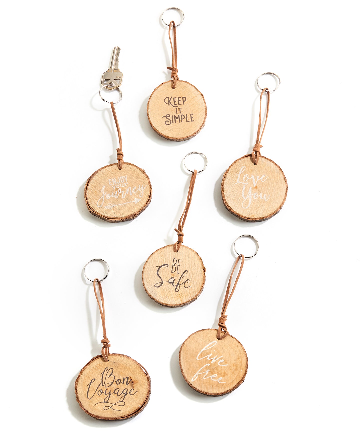Double Sided Sentiment Keychain
