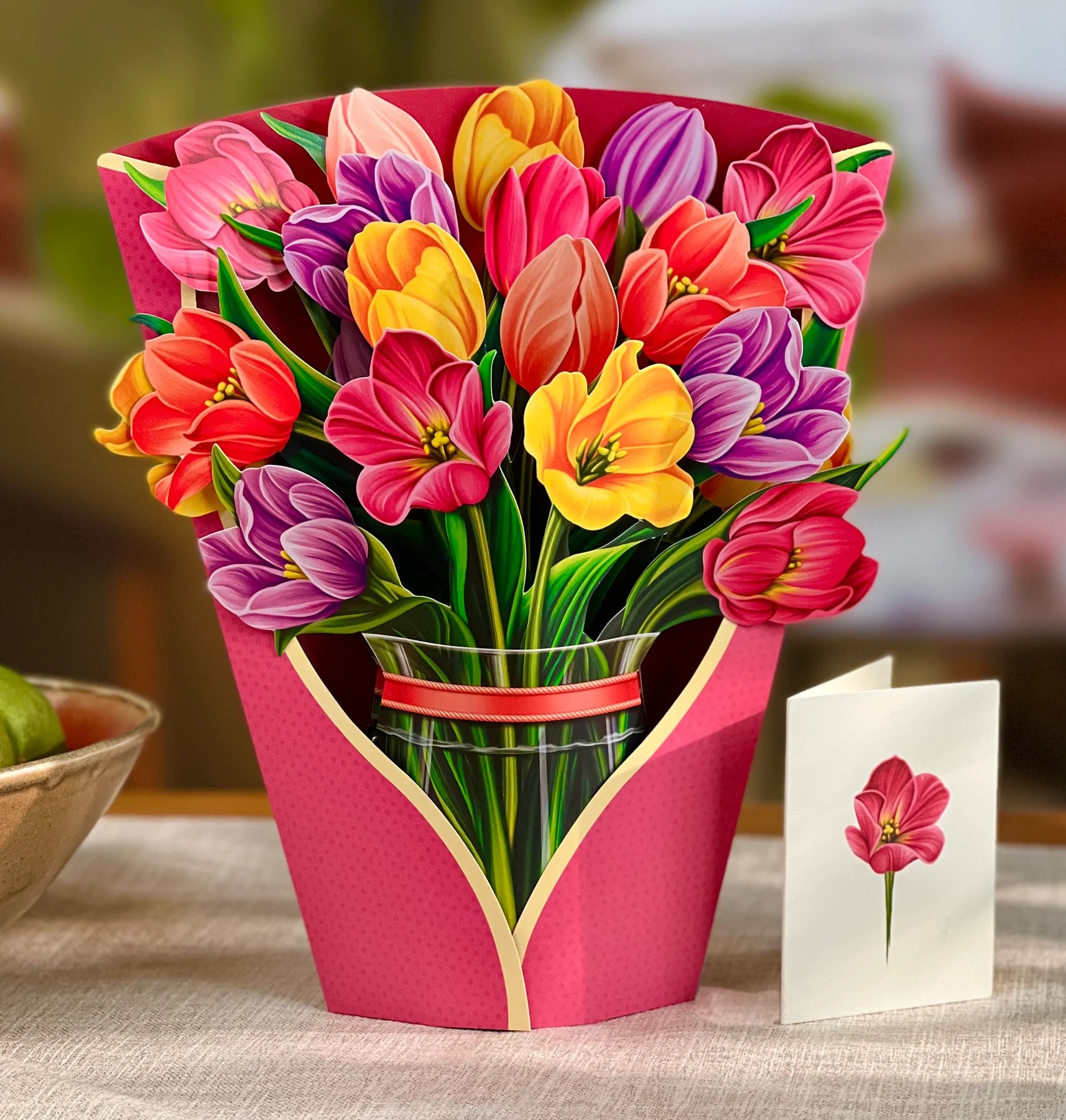 Fresh Cut Paper Bouquets Festive Tulips