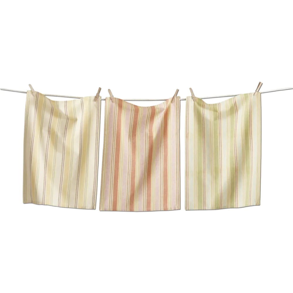 Honey Stripe Dishtowel S/3