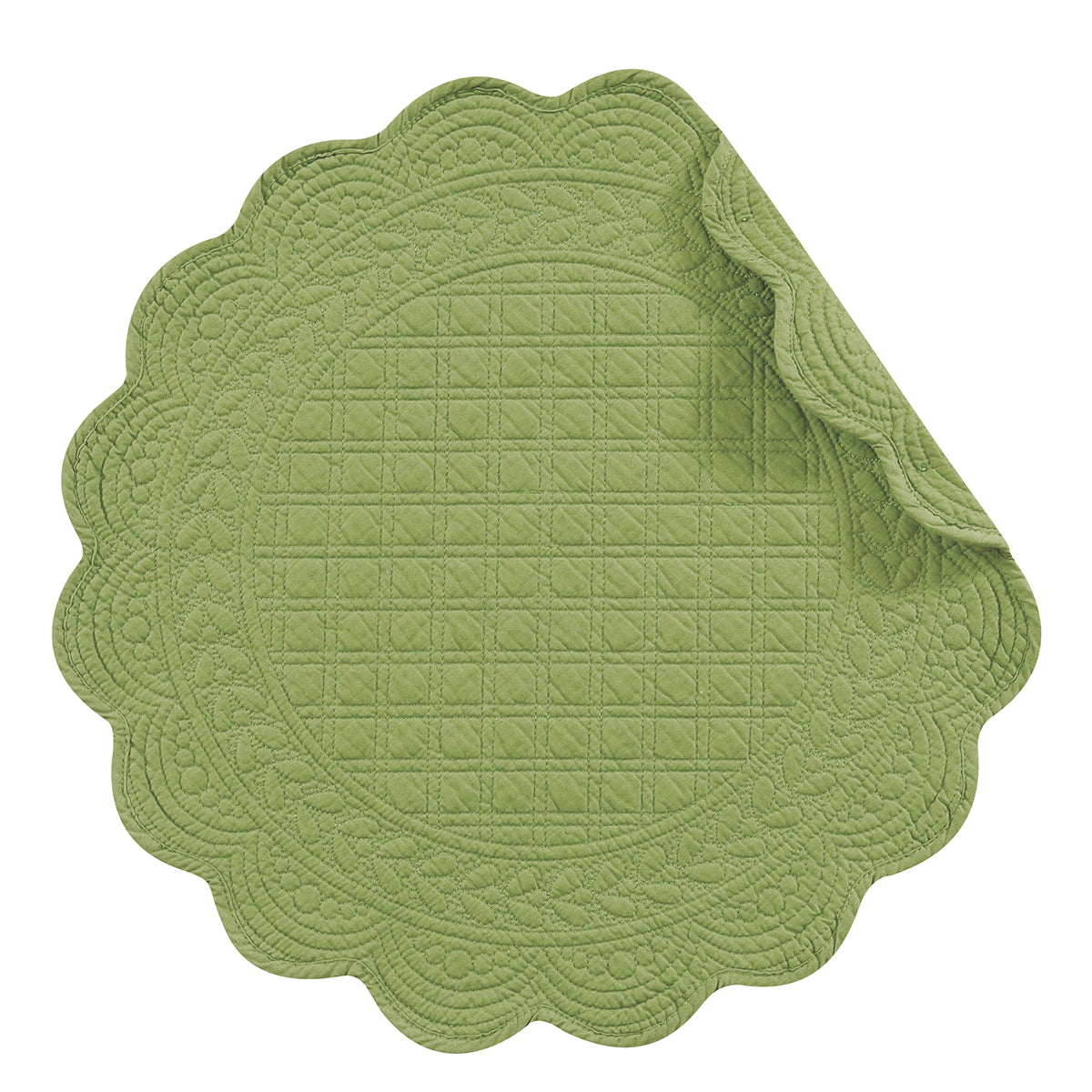 Green Round Placemat
