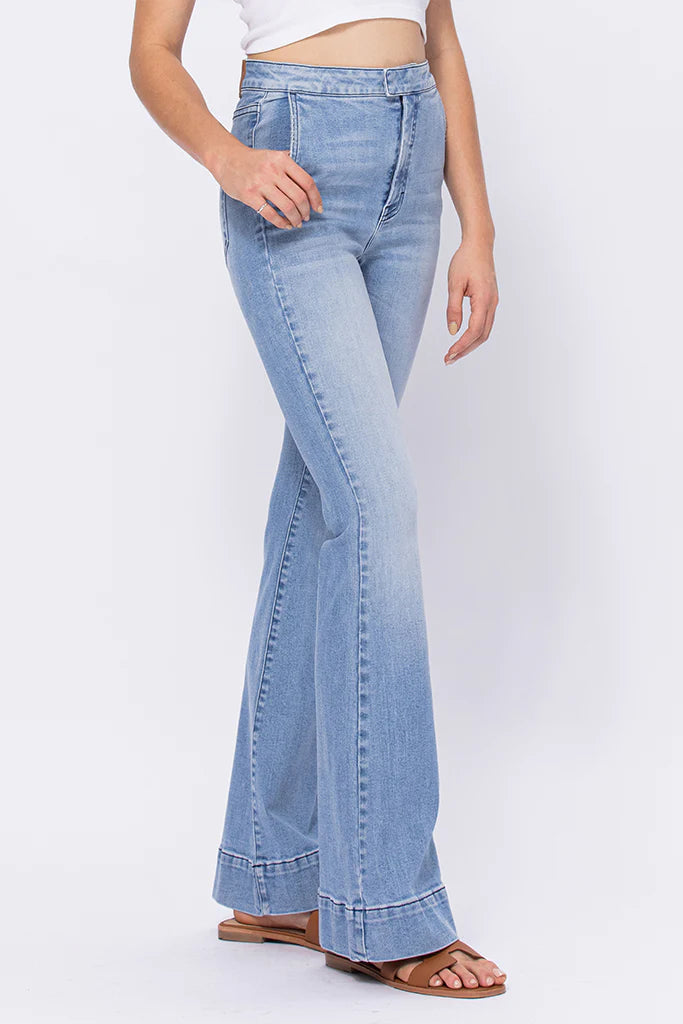 Hidden Happi High Rise Flare With Extended Waistband