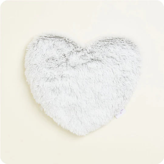  Marshmallow Gray Warmies Heart Heat Pad 